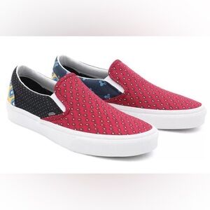 🆕Vans Tie Print Slip-On Breathable Wear-Resistant Non-Slip Low Top